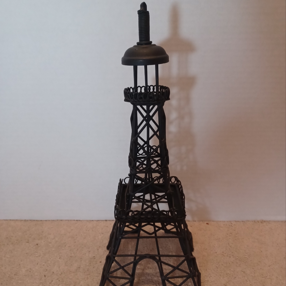 Metal Wire Sculpture Art Paris France Eiffel Tower